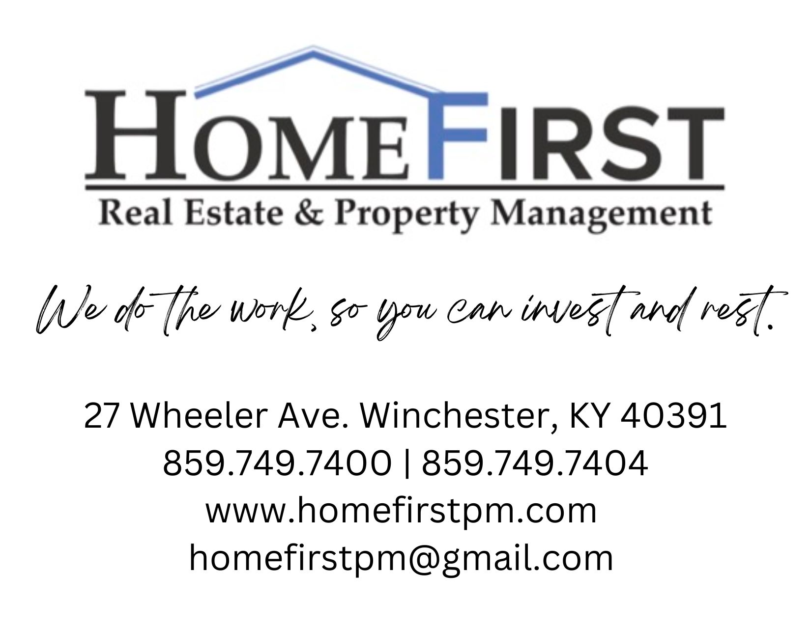 Home First Property Management logo