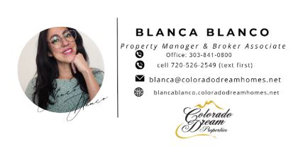 Blanca Blanco with Colorado Dream Properties Inc logo